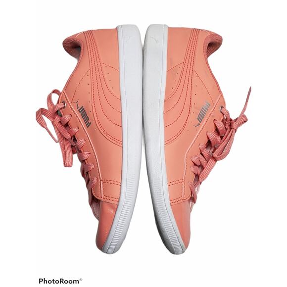 Puma Vikky Soft Foam Pink Leather Shoes - Size 7.5 - Picture 4 of 9